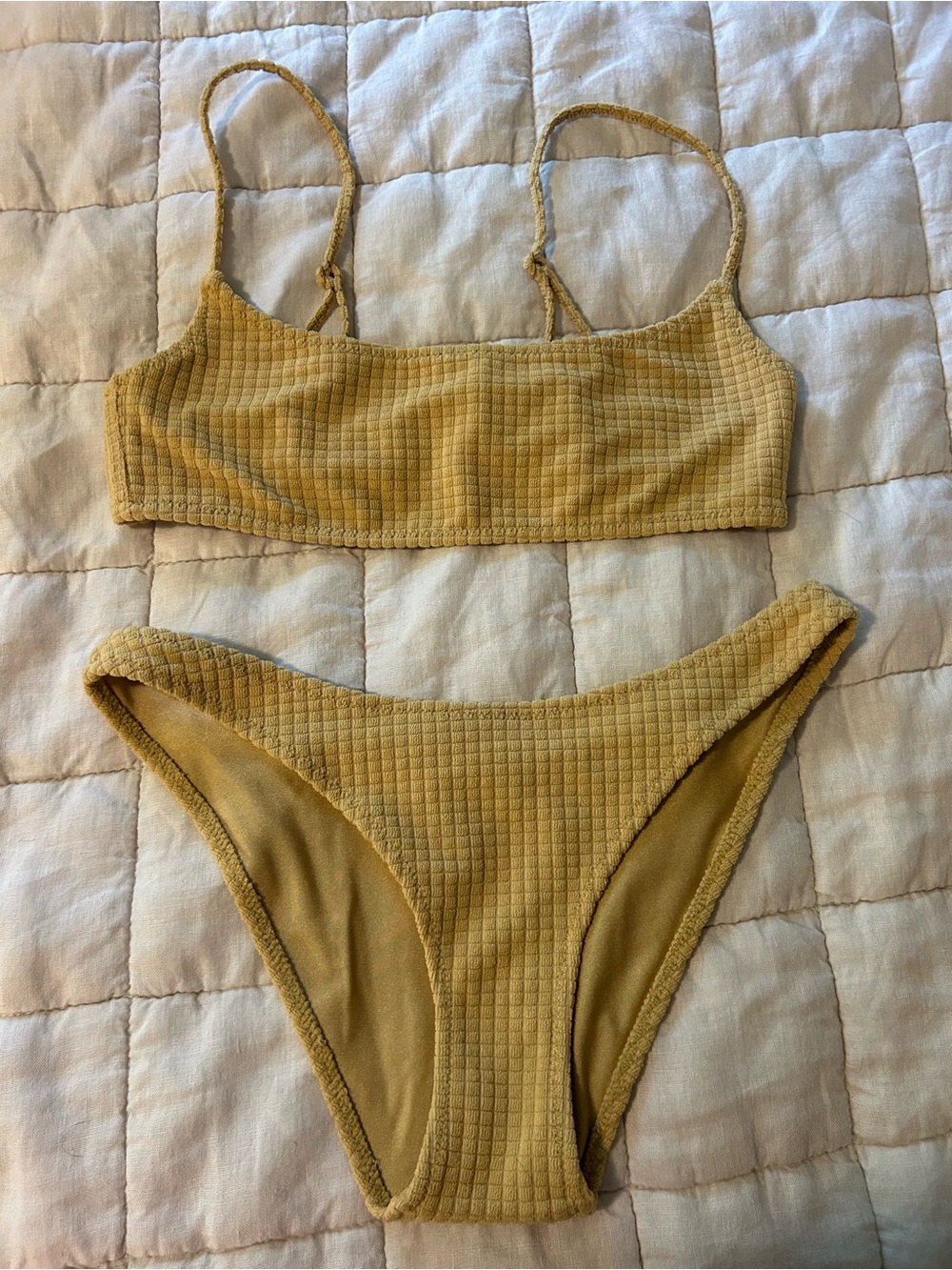 Triangl Brand Sand Colored Bikini Set